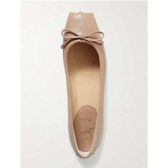 CHRISTIAN LOUBOUTINMamadrague leather ballet flats 38.5 BNIB